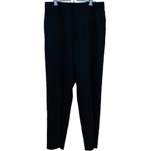 Mens 35x32 Cutter & Buck Pants Black Polyester Rayon Blend Flat Front‎